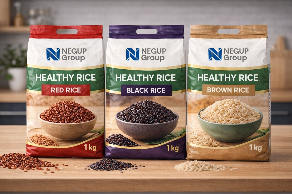 NEGUP Foods export category — rice and dry goods